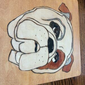 Handcrafted Bulldog Wooden Box
Measures 8 x 8